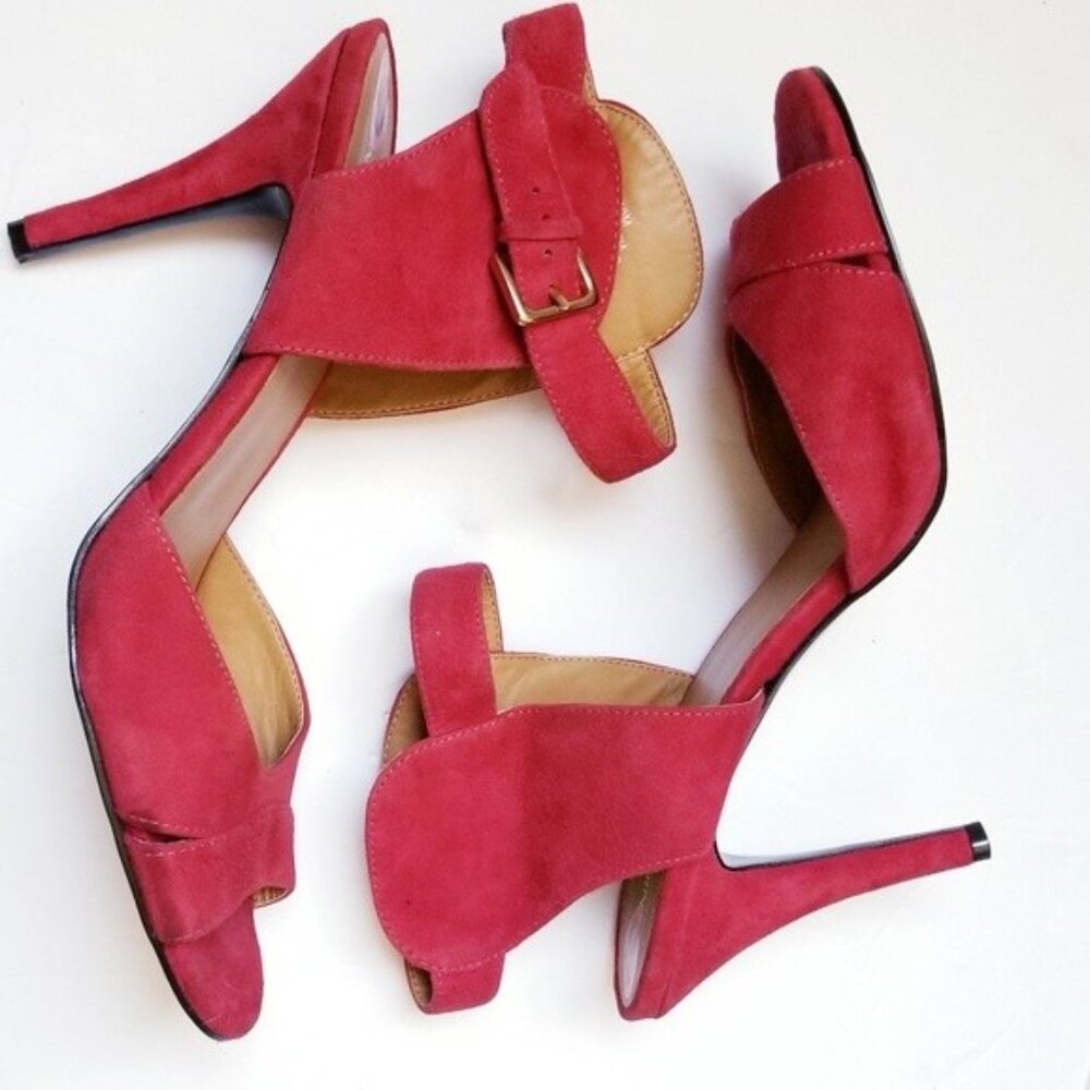 Nine West Adalina Red Suede Heels